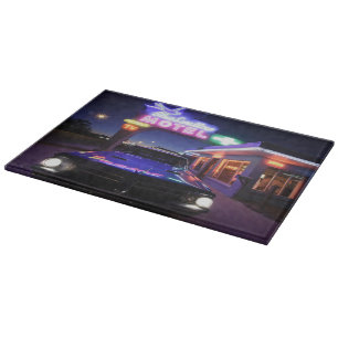 Tucumcari, New Mexiko, Vereinigte Staaten. Weg 66 Schneidebrett