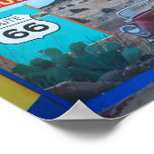 Tucumcari Tonight Mural, Route 66, New Mexico Poster (Ecke)