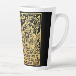 Tudor Brass Rubbing Annunciation Mary Angel Milchtasse