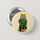 Tudor Cat King Mouser History buff Button (Vorne & Hinten)