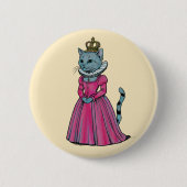 Tudor Cat Queen Mouser History buff Button (Vorderseite)