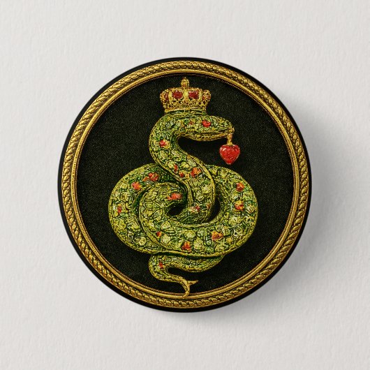 Tudor-Elizabethanisches Schlangendesign mit Rubine Button (Vorderseite)