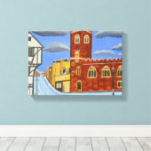 Tudor House in Exeter Leinwand art (Insitu (Holzboden))