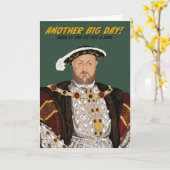 Tudor King Henry VIII ein weiterer großer Geburtst Karte (Gelbe Blume)
