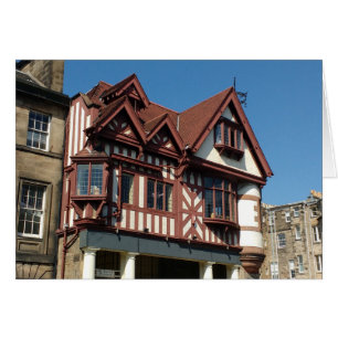 Tudor oak frame Gebäude, Edinburgh, Schottland