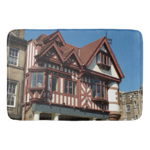 Tudor oak frame Gebäude, Edinburgh, Schottland Badematte