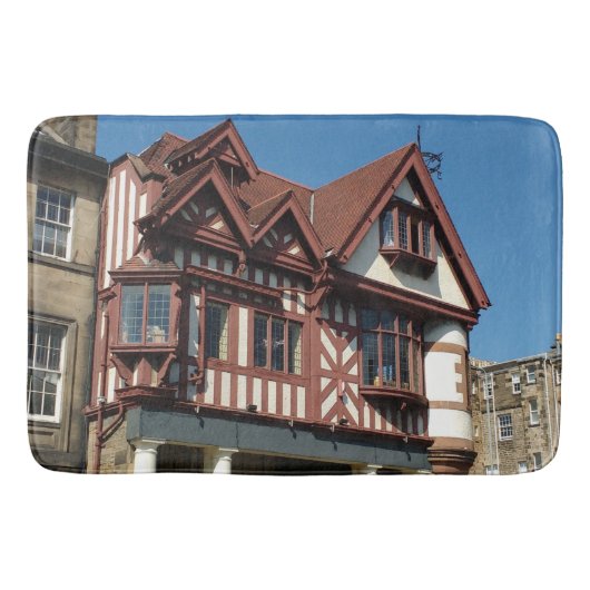 Tudor oak frame Gebäude, Edinburgh, Schottland Badematte (Vorderseite)