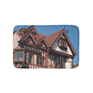 Tudor oak frame Gebäude, Edinburgh, Schottland Badematte