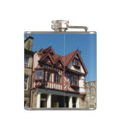 Tudor oak frame Gebäude, Edinburgh, Schottland Flachmann (Rückseite)