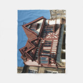 Tudor oak frame Gebäude, Edinburgh, Schottland Fleecedecke (Vorderseite)