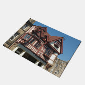 Tudor oak frame Gebäude, Edinburgh, Schottland Fußmatte (Schrägansicht)