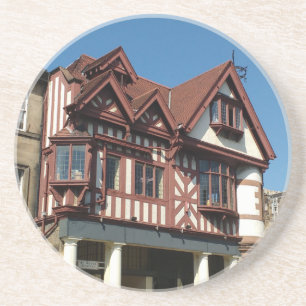 Tudor oak frame Gebäude, Edinburgh, Schottland Getränkeuntersetzer