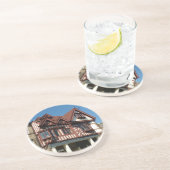 Tudor oak frame Gebäude, Edinburgh, Schottland Getränkeuntersetzer (Seite)