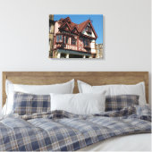 Tudor oak frame Gebäude, Edinburgh, Schottland Leinwanddruck (Insitu (Schlafzimmer))