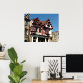 Tudor oak frame Gebäude, Edinburgh, Schottland Poster (Heimbüro)