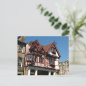 Tudor oak frame Gebäude, Edinburgh, Schottland Postkarte (Stehend Vorderseite)