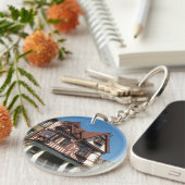 Tudor oak frame Gebäude, Edinburgh, Schottland Schlüsselanhänger (Vorderseite rechts)