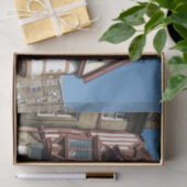 Tudor oak frame Gebäude, Edinburgh, Schottland Seidenpapier (Geschenk)