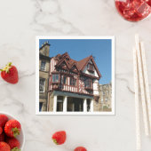 Tudor oak frame Gebäude, Edinburgh, Schottland Serviette (Beispiel)