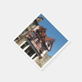 Tudor oak frame Gebäude, Edinburgh, Schottland Serviette (Ecke)