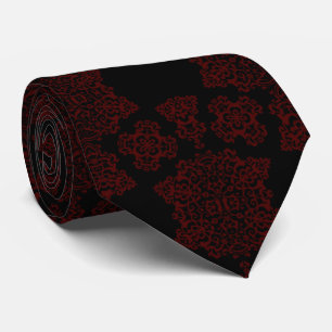 Tudor Rose Damask (rot) Krawatte