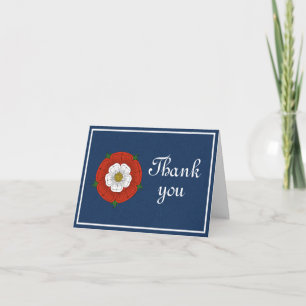 Tudor Rose Danke Karte