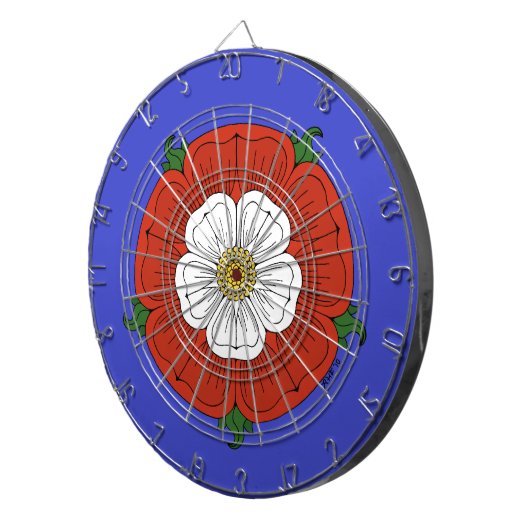 Tudor Rose Dartscheibe (Vorderseite rechts)