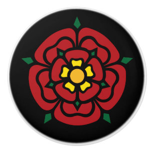 Tudor Rose - englische Rose Keramikknauf