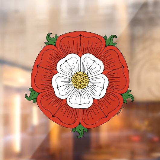 Tudor Rose Fensteraufkleber (Blatt 2)