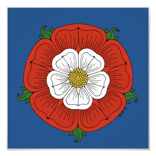 Tudor Rose Fotodruck (Vorne)