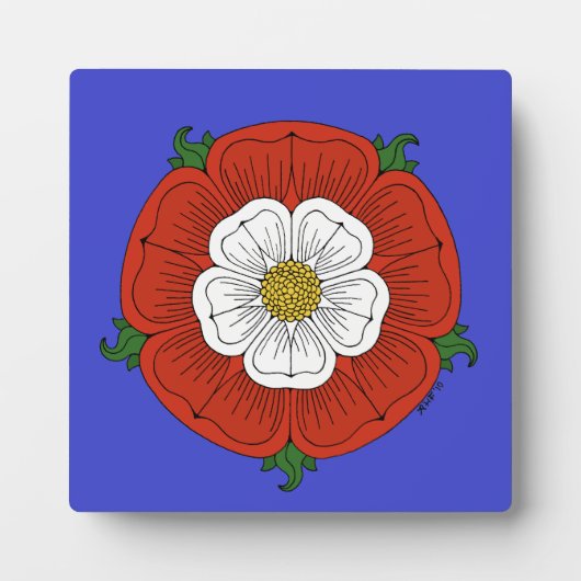 Tudor Rose Fotoplatte (Vorderseite)