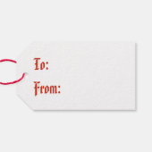 Tudor Rose Geschenkanhänger (Rückseite Horizontal)