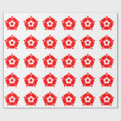 Tudor Rose Geschenkpapier (Flach)