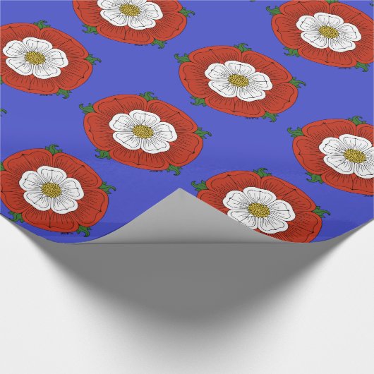 Tudor Rose Geschenkpapier (Ecke)