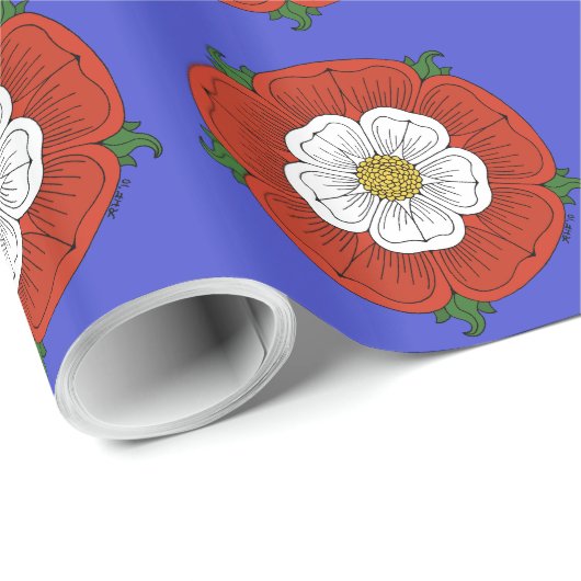 Tudor Rose Geschenkpapier (Rolleneckpunkt)