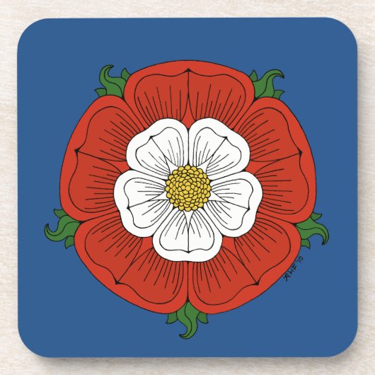 Tudor Rose Getränkeuntersetzer (Vorderseite)