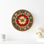 Tudor Rose Große Wanduhr (Zuhause)