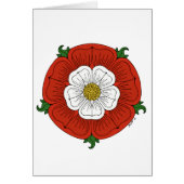 Tudor Rose Grußkarte (Vorne)