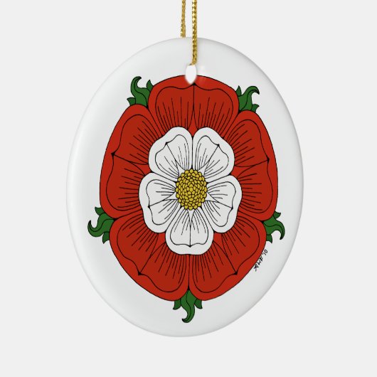 Tudor Rose Keramikornament (Rechts)
