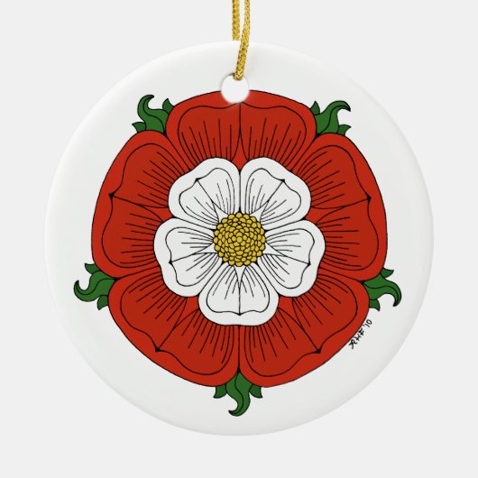 Tudor Rose Keramikornament (Vorne)