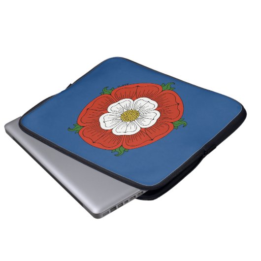 Tudor Rose Laptopschutzhülle (Vorne Knopf)