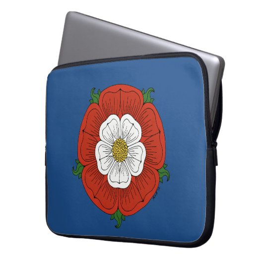 Tudor Rose Laptopschutzhülle (Vorderseite Links)