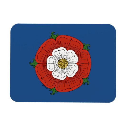 Tudor Rose Magnet (Horizontal)