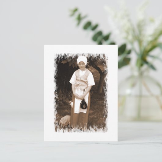 Tudor Rose | Postkarte (Stehend Vorderseite)