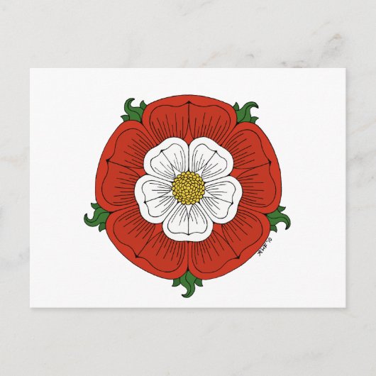 Tudor Rose Postkarte (Vorderseite)