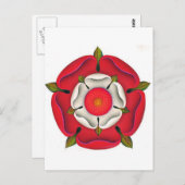 Tudor Rose Postkarte (Vorne/Hinten)