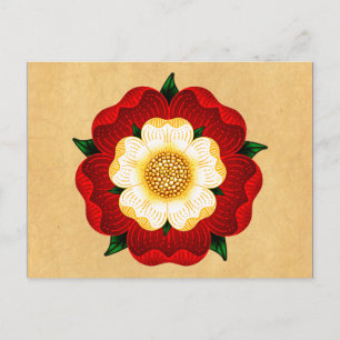 Tudor Rose Postkarte