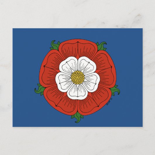 Tudor Rose Postkarte (Vorderseite)