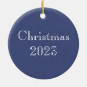 Tudor Rose Rot und Weiß Keramik Ornament (Hinten)