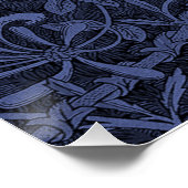 Tudor Rose Rot und Weiß Poster (Ecke)